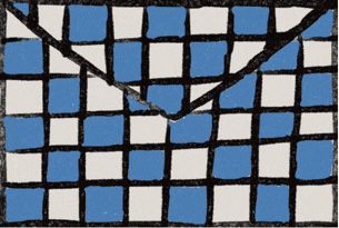 Animated paper envelope